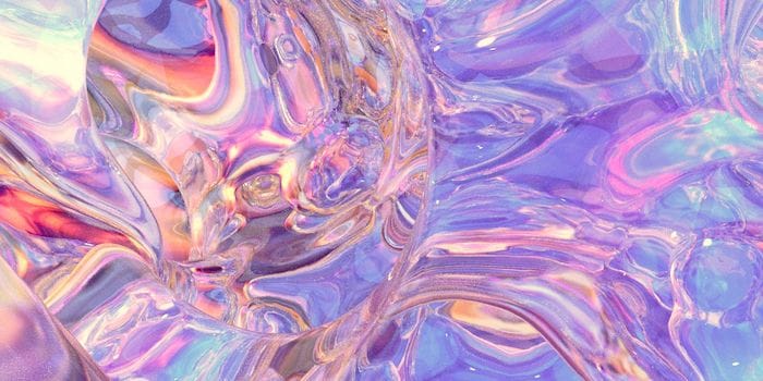 Iridescent holographic background with fluid swirls of purple, pink, and gold representing the Soda Plus Plan. Vibrant, dynamic, and premium visual symbolizing enhanced benefits, broader coverage, and added value for growing businesses.