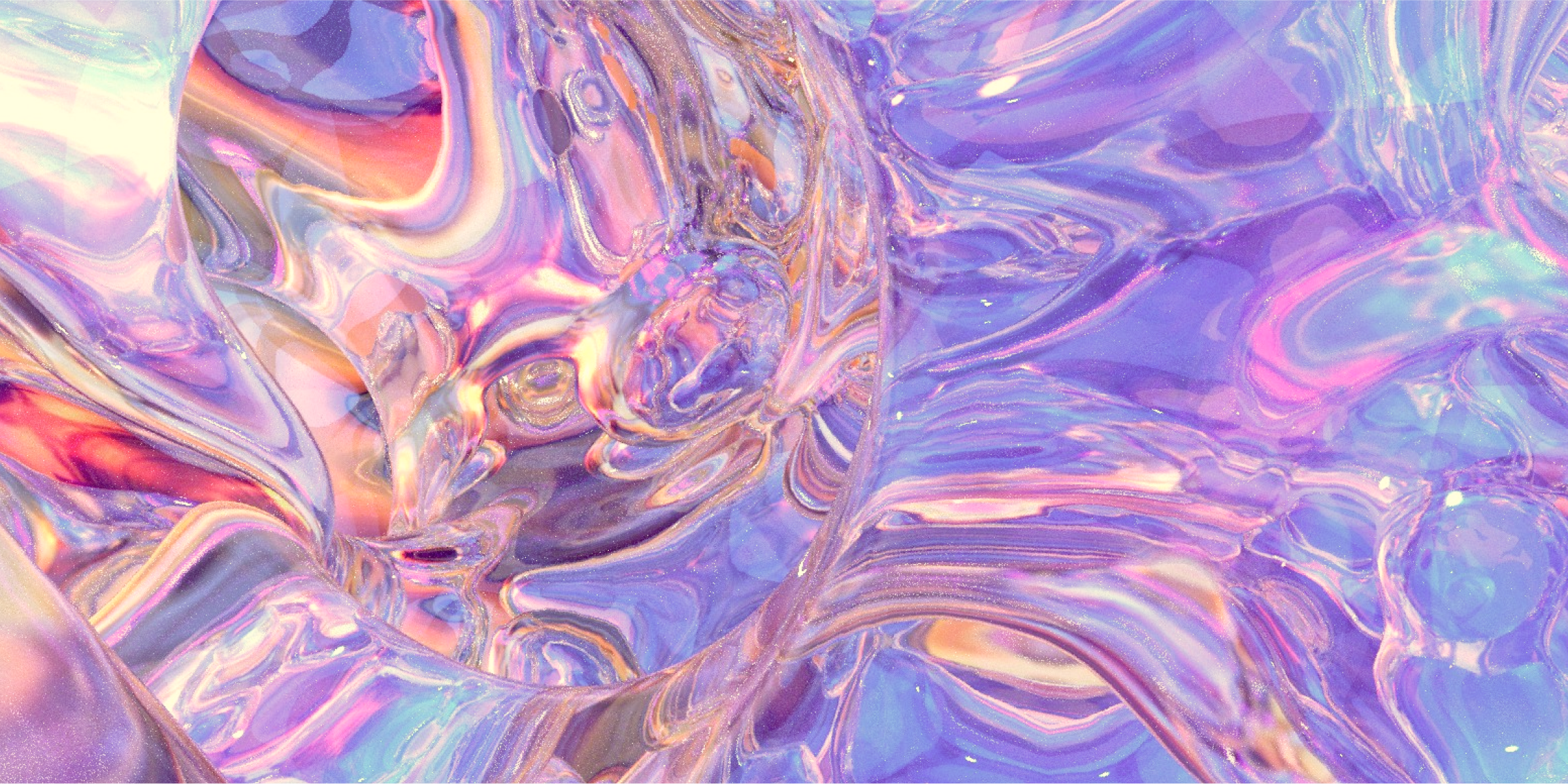 Iridescent holographic background with fluid swirls of purple, pink, and gold representing the Soda Plus Plan. Vibrant, dynamic, and premium visual symbolizing enhanced benefits, broader coverage, and added value for growing businesses.